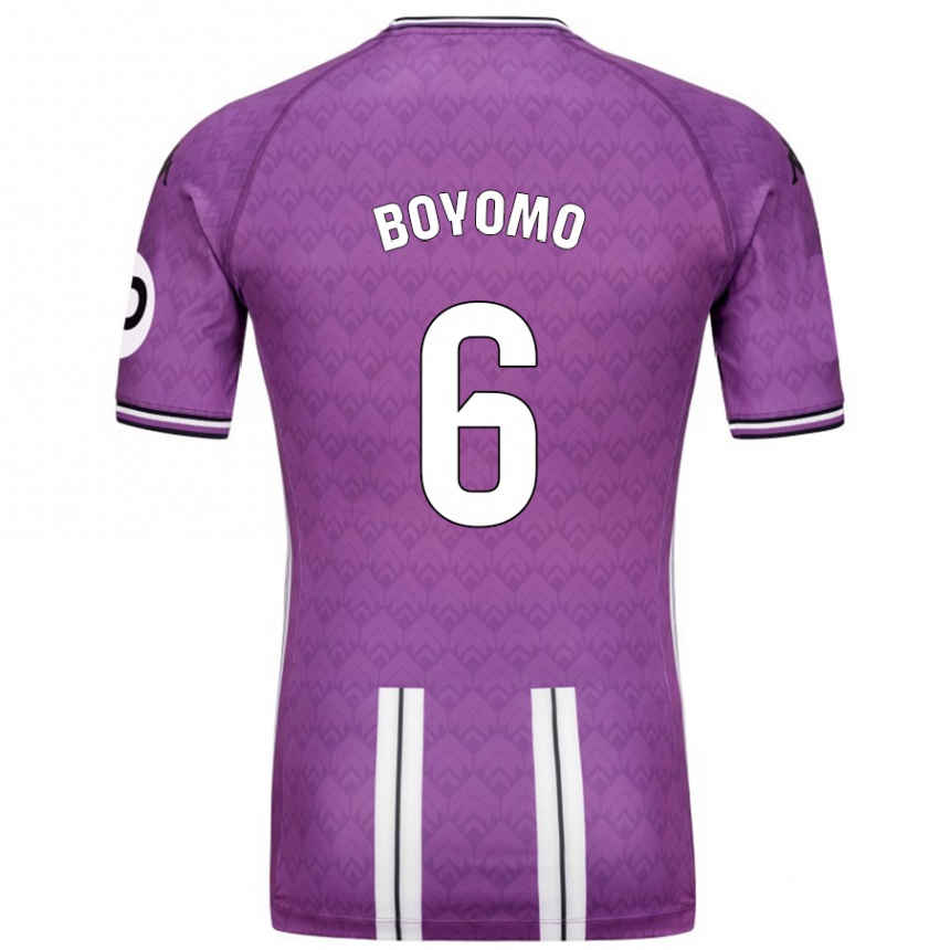 Kids Football Enzo Boyomo #6 Purple White Home Jersey 2024/25 T-Shirt Za