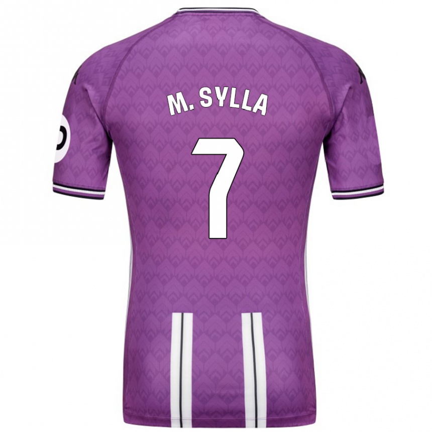 Kids Football Mamadou Sylla #7 Purple White Home Jersey 2024/25 T-Shirt Za