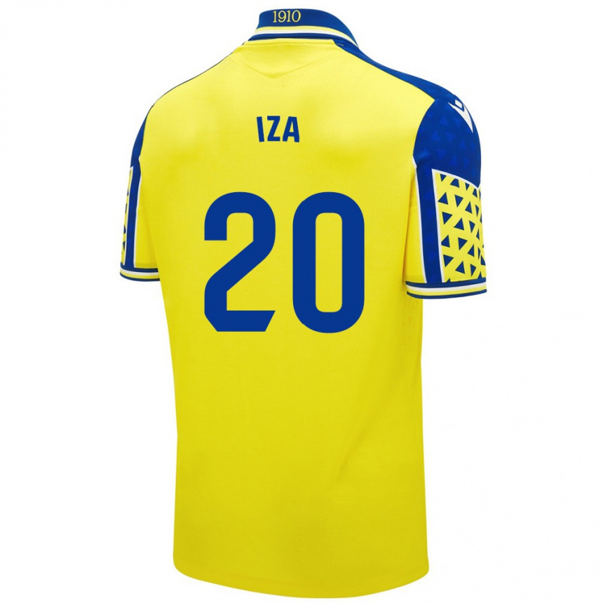 Kids Football Iza Carcelén #20 Yellow Blue Home Jersey 2024/25 T-Shirt Za