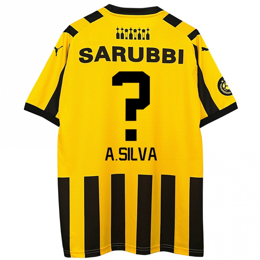 Kids Football Ademir Silva #0 Yellow Black Home Jersey 2024/25 T-Shirt Za