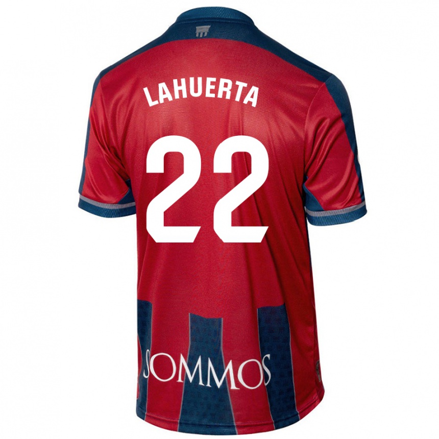 Kids Football Gema Lahuerta #22 Red Blue Home Jersey 2024/25 T-Shirt Za