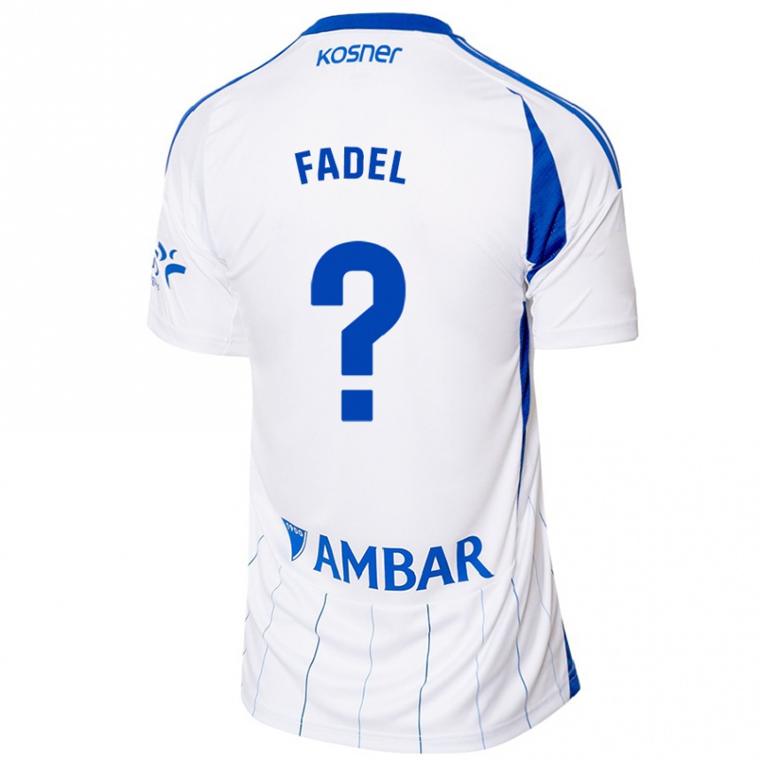 Kids Football Ismael Fadel #0 Red White Home Jersey 2024/25 T-Shirt Za