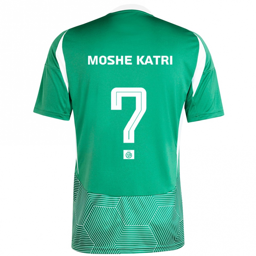 Kids Football Roy Moshe Katri #0 Green White Home Jersey 2024/25 T-Shirt Za