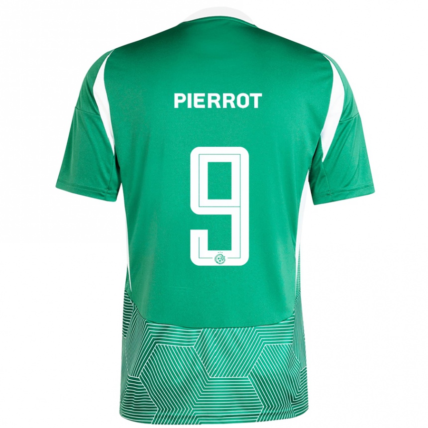 Kids Football Frantzdy Pierrot #9 Green White Home Jersey 2024/25 T-Shirt Za