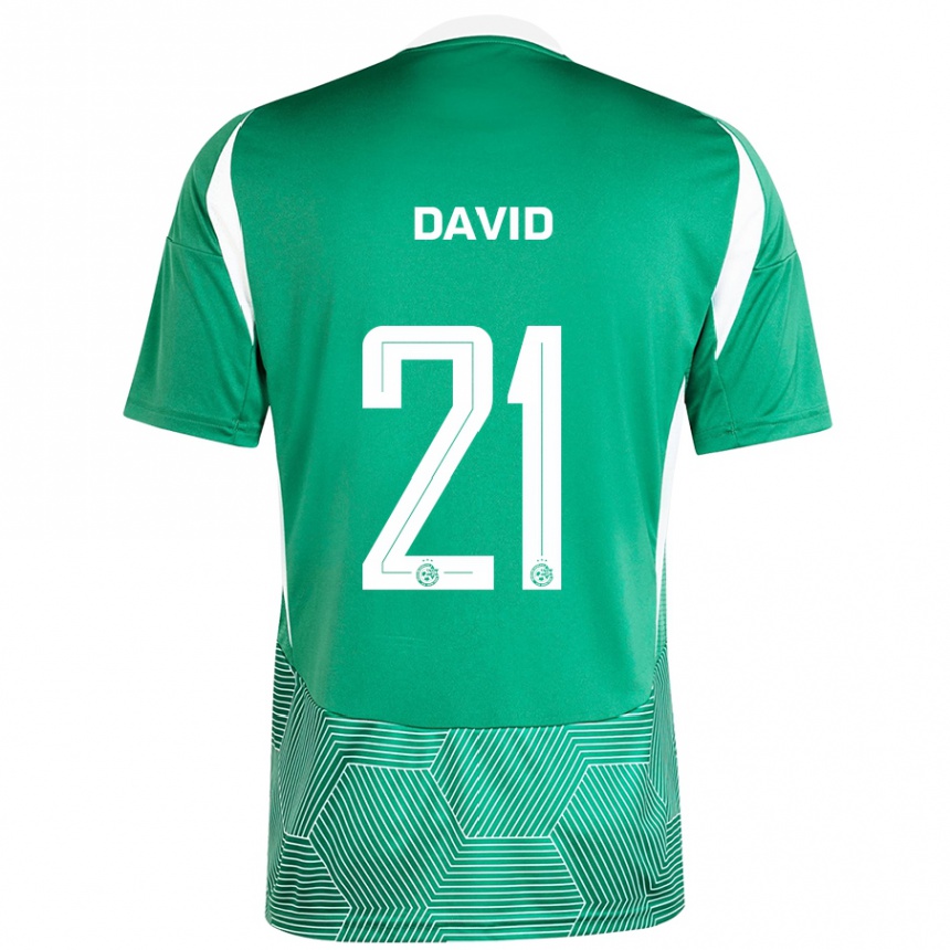 Kids Football Dean David #21 Green White Home Jersey 2024/25 T-Shirt Za