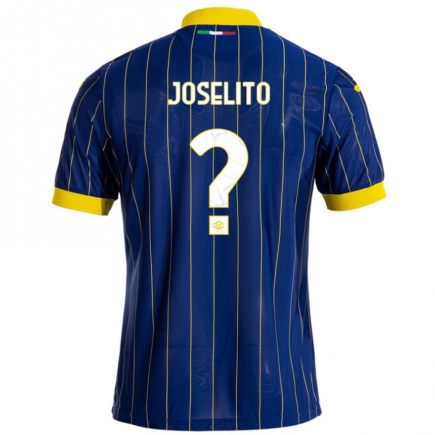 Kids Football Joselito #0 Blue Yellow Home Jersey 2024/25 T-Shirt Za