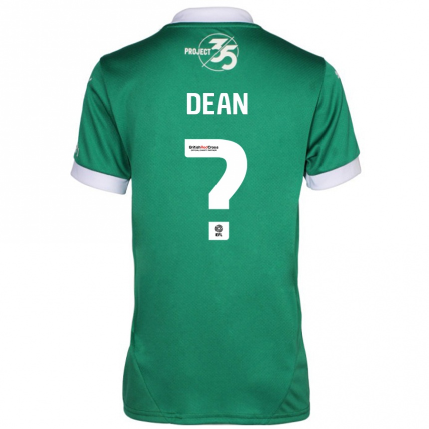 Kids Football Oscar Dean #0 Green White Home Jersey 2024/25 T-Shirt Za