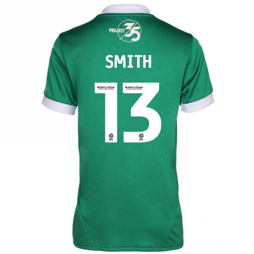 Kids Football Grace Smith #13 Green White Home Jersey 2024/25 T-Shirt Za