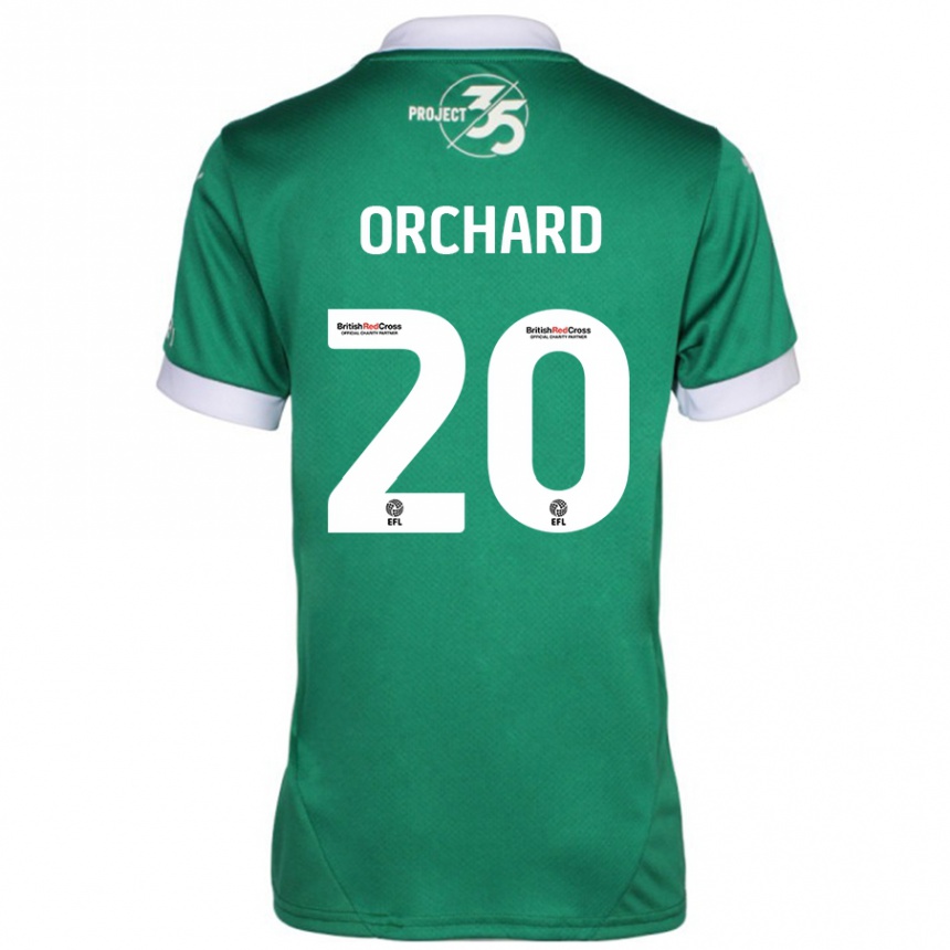 Kids Football Fern Orchard #20 Green White Home Jersey 2024/25 T-Shirt Za