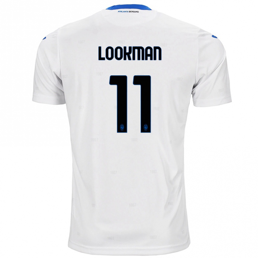 Kids Football Ademola Lookman #11 White Away Jersey 2024/25 T-Shirt Za