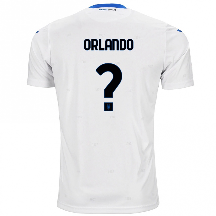 Kids Football Daniele Orlando #0 White Away Jersey 2024/25 T-Shirt Za