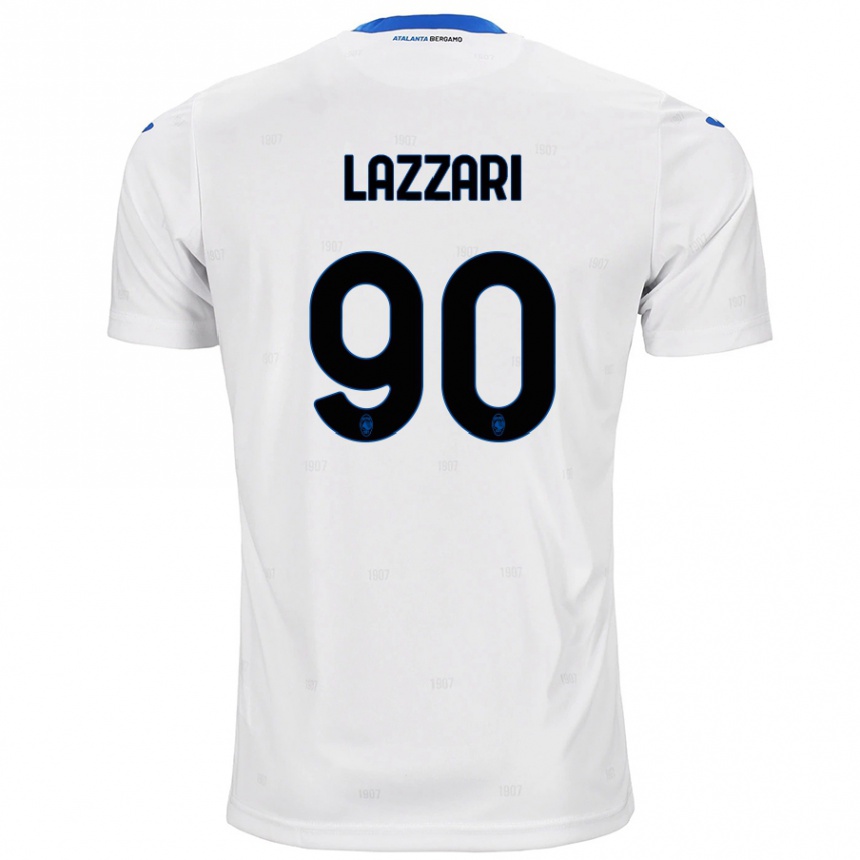 Kids Football Ilaria Lazzari #90 White Away Jersey 2024/25 T-Shirt Za