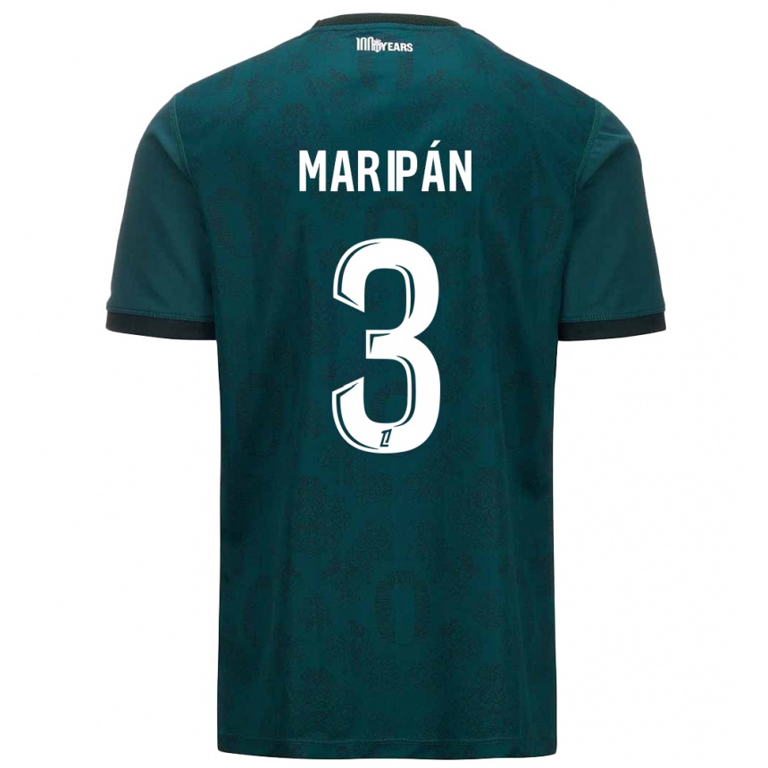 Kids Football Guillermo Maripán #3 Dark Green Away Jersey 2024/25 T-Shirt Za