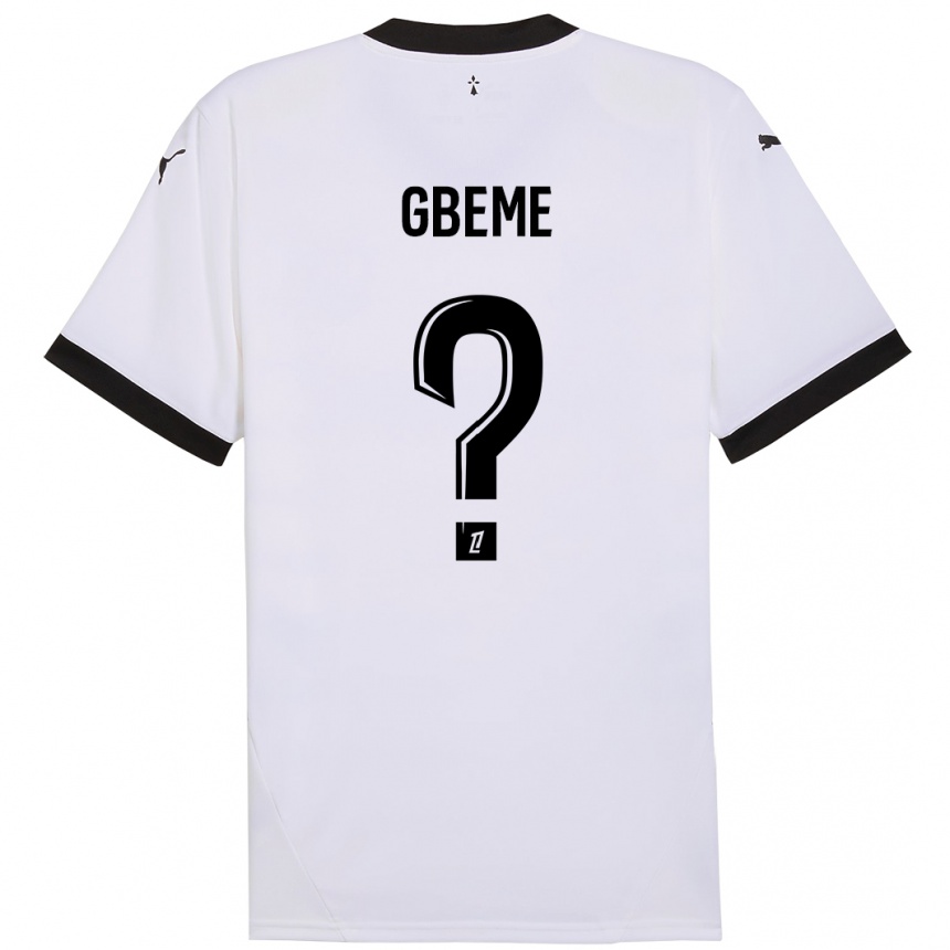 Kids Football Mervin Gbeme #0 White Black Away Jersey 2024/25 T-Shirt Za