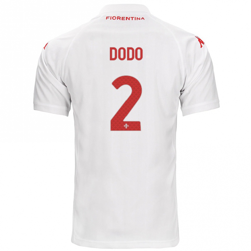 Kids Football Dodô #2 White Away Jersey 2024/25 T-Shirt Za