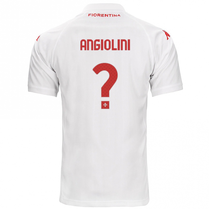 Kids Football Gianmarco Angiolini #0 White Away Jersey 2024/25 T-Shirt Za