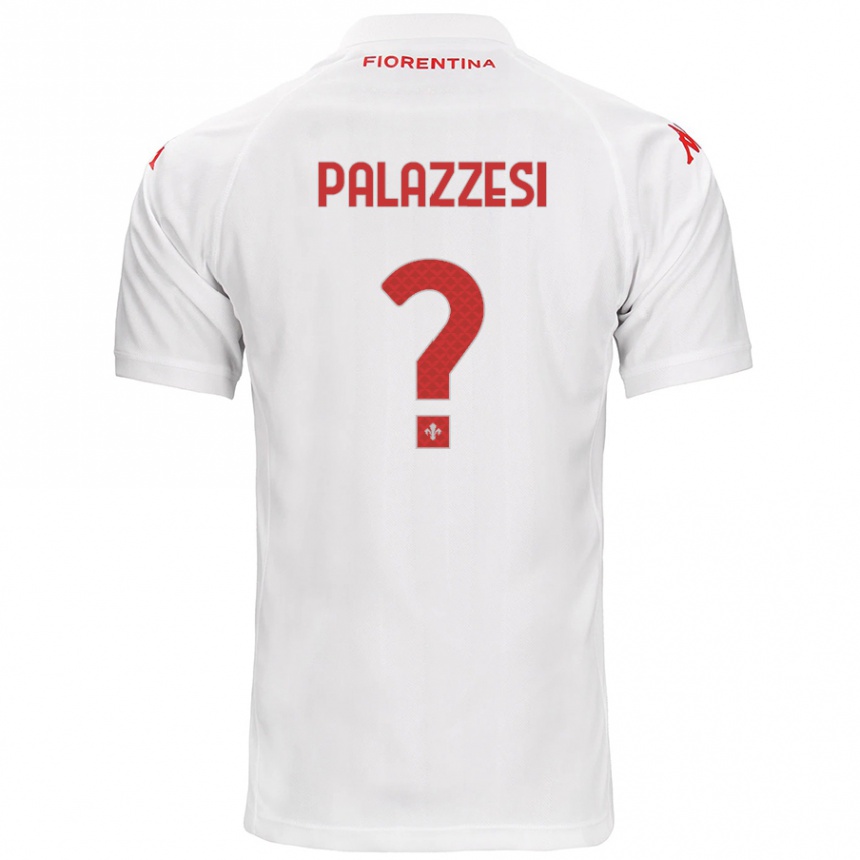 Kids Football Yuri Palazzesi #0 White Away Jersey 2024/25 T-Shirt Za