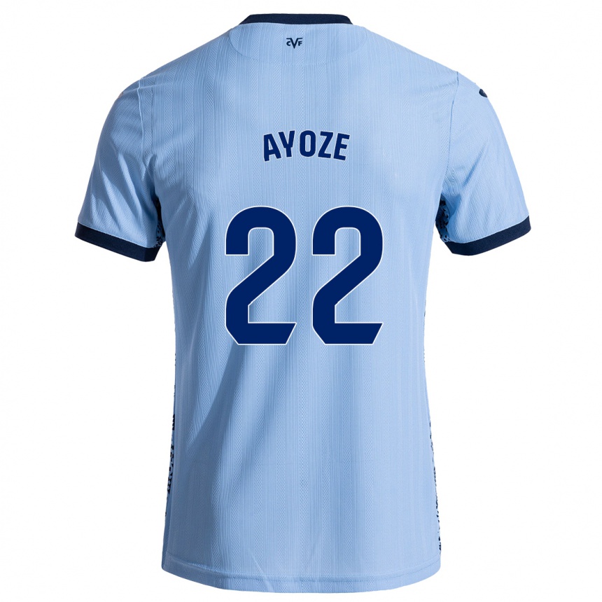 Kids Football Ayoze Pérez #22 Sky Blue Away Jersey 2024/25 T-Shirt Za