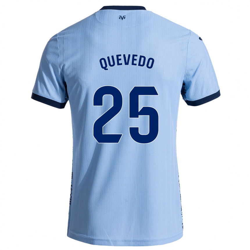 Kids Football Alex Quevedo #25 Sky Blue Away Jersey 2024/25 T-Shirt Za