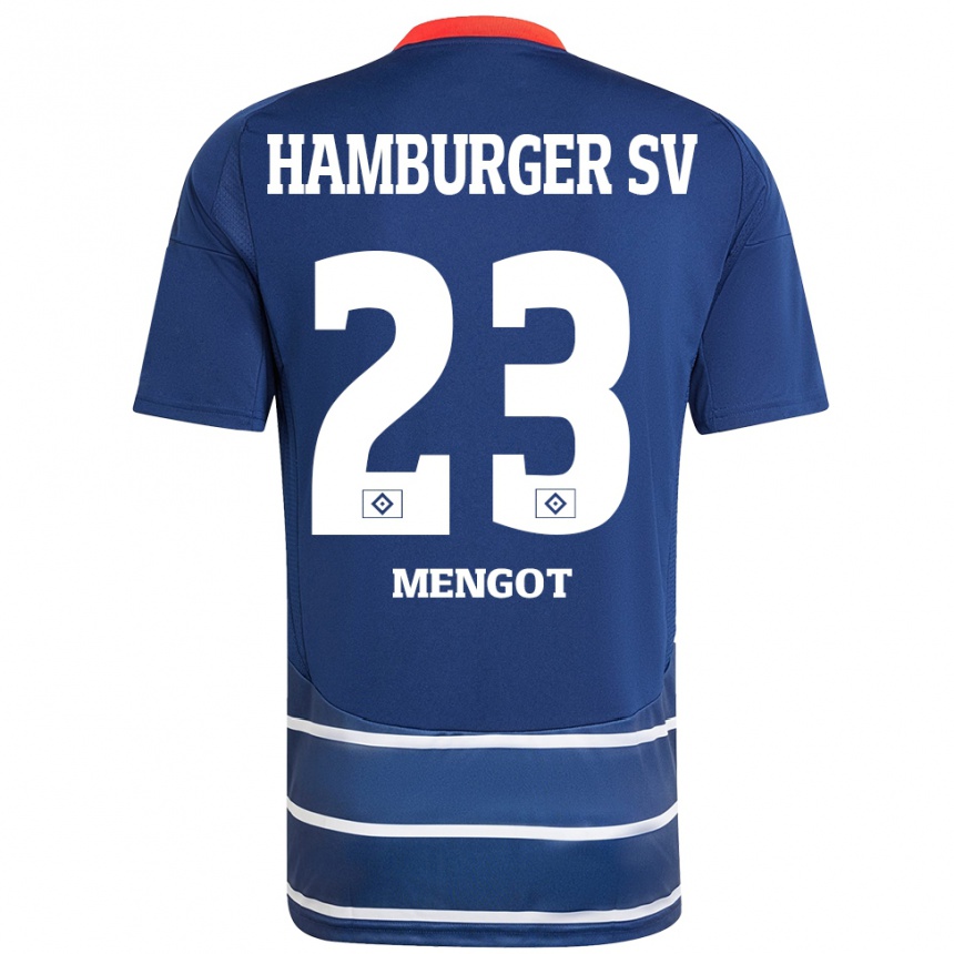 Kids Football Ayukayoh Mengot #23 Dark Blue Away Jersey 2024/25 T-Shirt Za