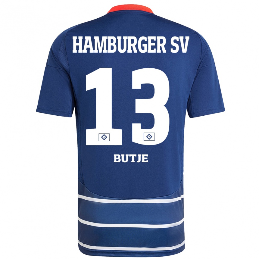 Kids Football Sophie Bütje #13 Dark Blue Away Jersey 2024/25 T-Shirt Za