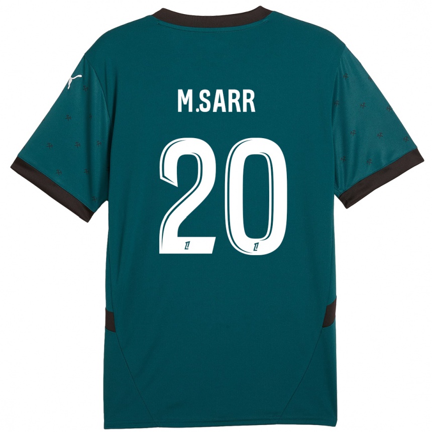 Kids Football Malang Sarr #20 Dark Green Away Jersey 2024/25 T-Shirt Za