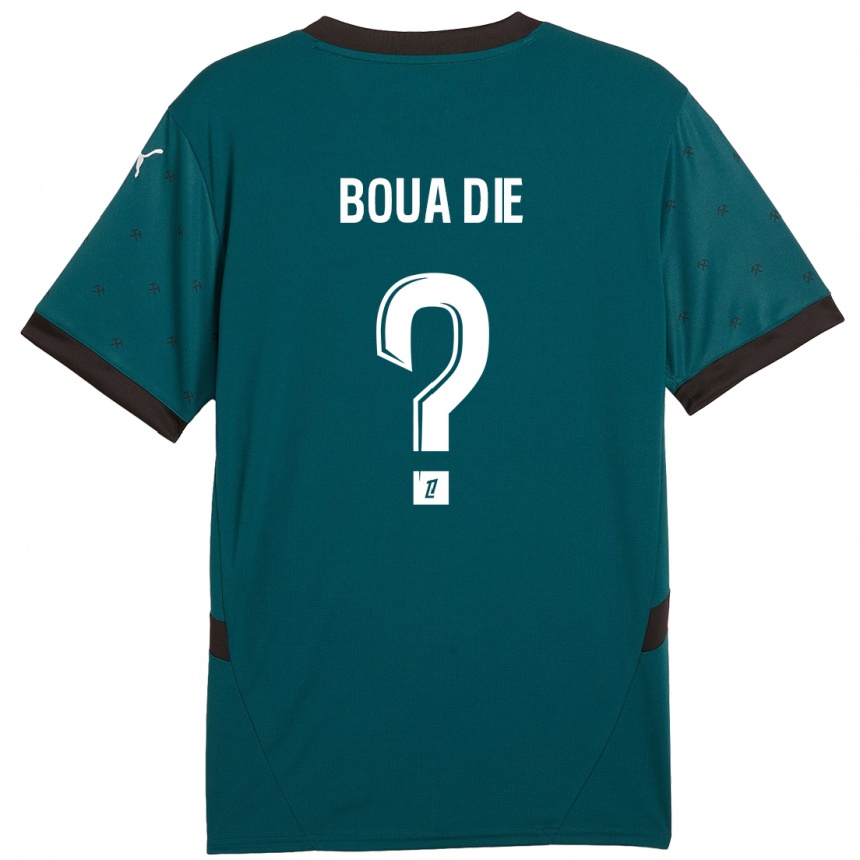 Kids Football Hervé Boua Dié #0 Dark Green Away Jersey 2024/25 T-Shirt Za