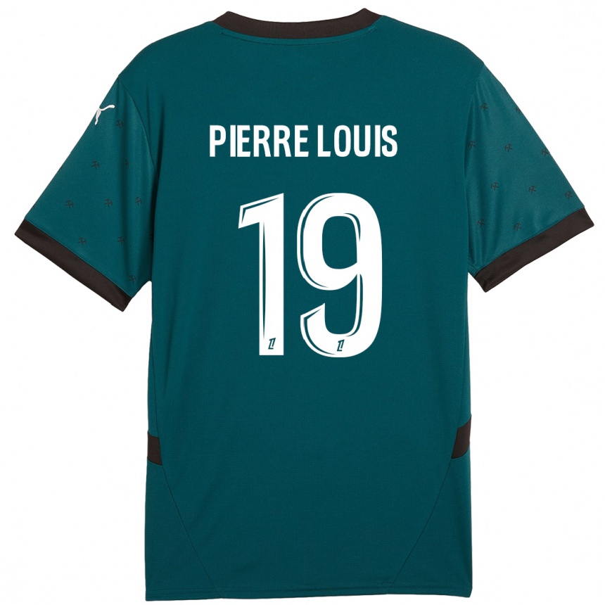 Kids Football Dayana Pierre-Louis #19 Dark Green Away Jersey 2024/25 T-Shirt Za