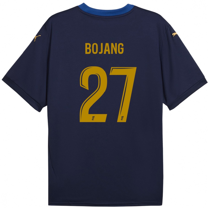 Kids Football Adama Bojang #27 Navy Gold Away Jersey 2024/25 T-Shirt Za