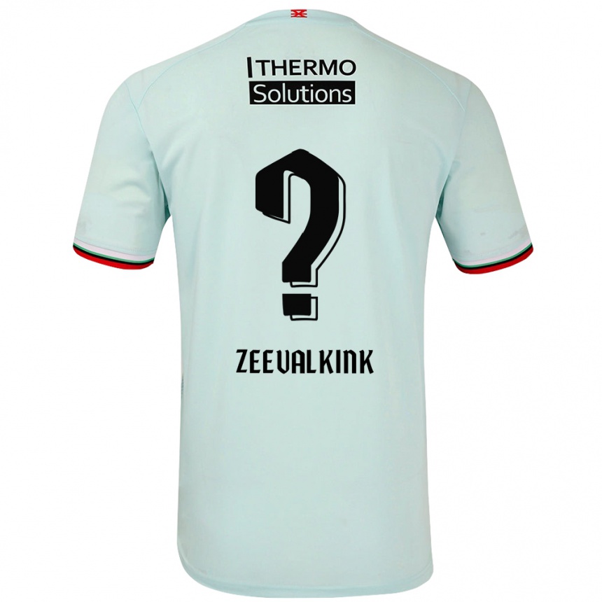 Kids Football Leco Zeevalkink #0 Light Green Away Jersey 2024/25 T-Shirt Za