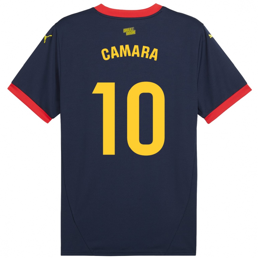 Kids Football Dawda Camara #10 Navy Red Away Jersey 2024/25 T-Shirt Za