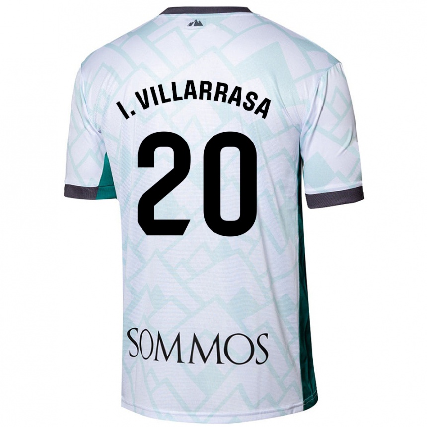 Kids Football Ignasi Vilarrasa #20 White Green Away Jersey 2024/25 T-Shirt Za