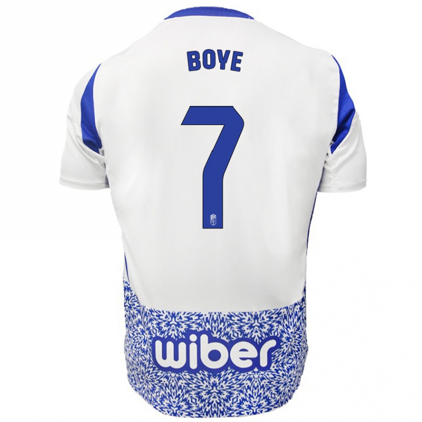 Kids Football Lucas Boyé #7 White Blue Away Jersey 2024/25 T-Shirt Za