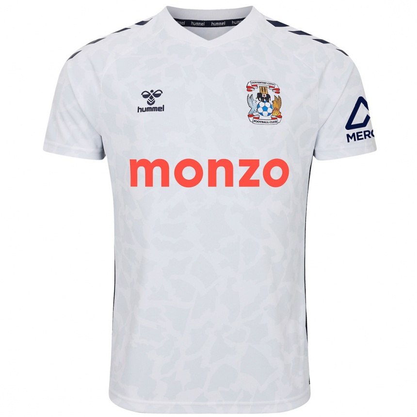 Kids Football Callum Perry #0 White Away Jersey 2024/25 T-Shirt Za