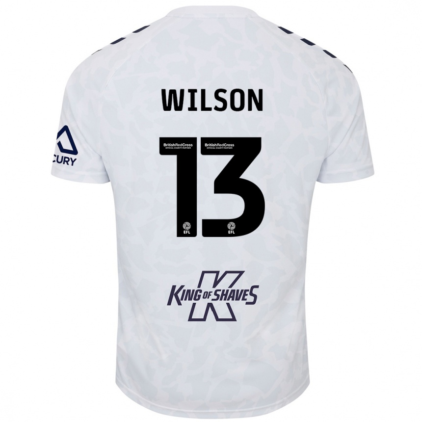 Kids Football Ben Wilson #13 White Away Jersey 2024/25 T-Shirt Za