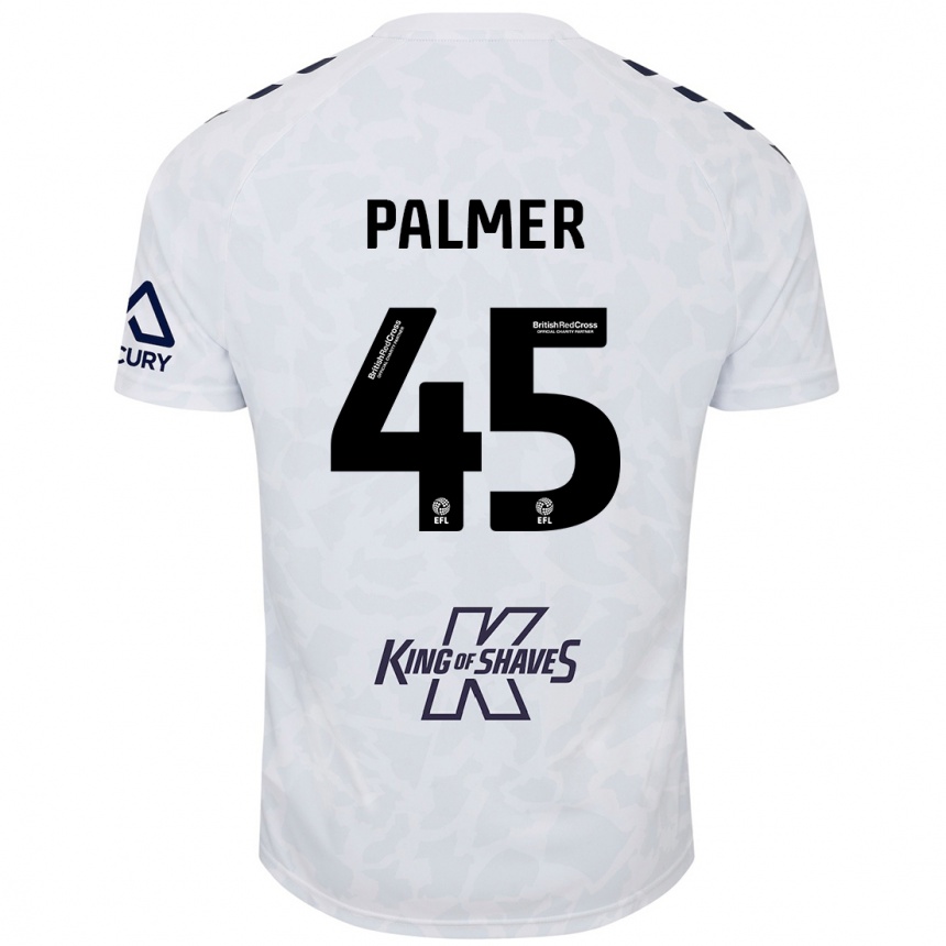 Kids Football Kasey Palmer #45 White Away Jersey 2024/25 T-Shirt Za