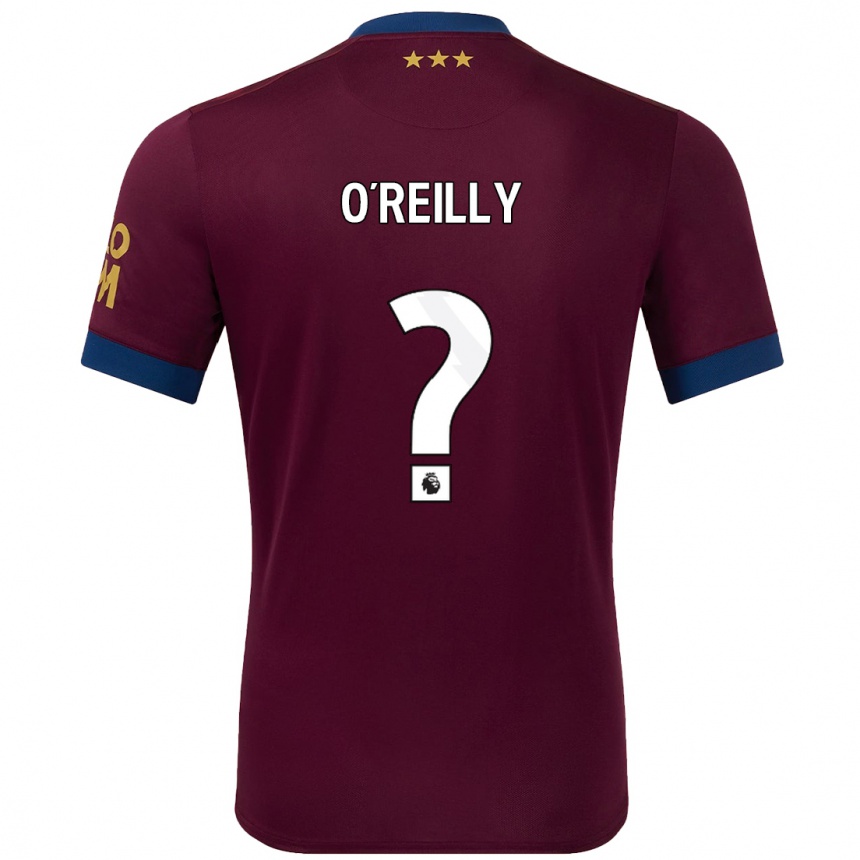 Kids Football Connor O'reilly #0 Brown Away Jersey 2024/25 T-Shirt Za