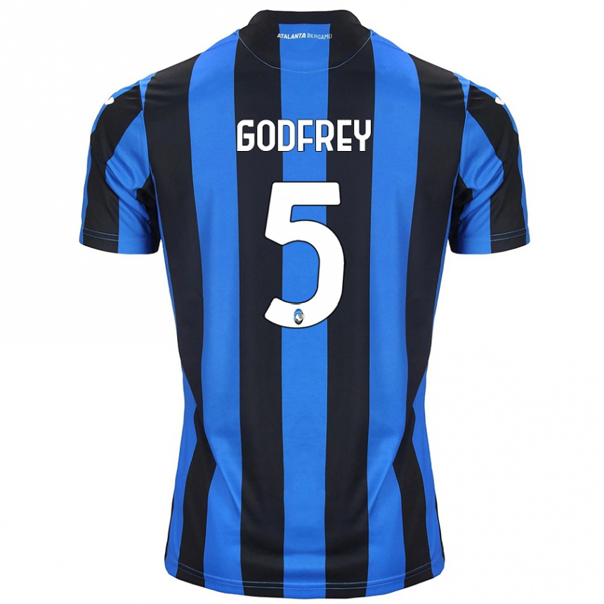 Men Football Ben Godfrey #5 Blue Black Home Jersey 2024/25 T-Shirt Za