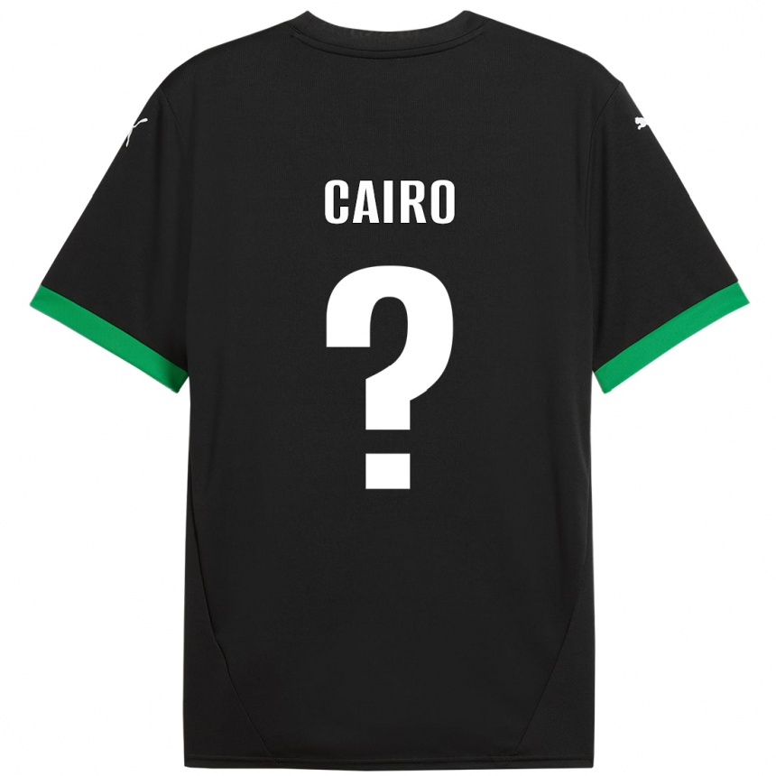 Men Football Nicolas Cairo #0 Black Dark Green Home Jersey 2024/25 T-Shirt Za