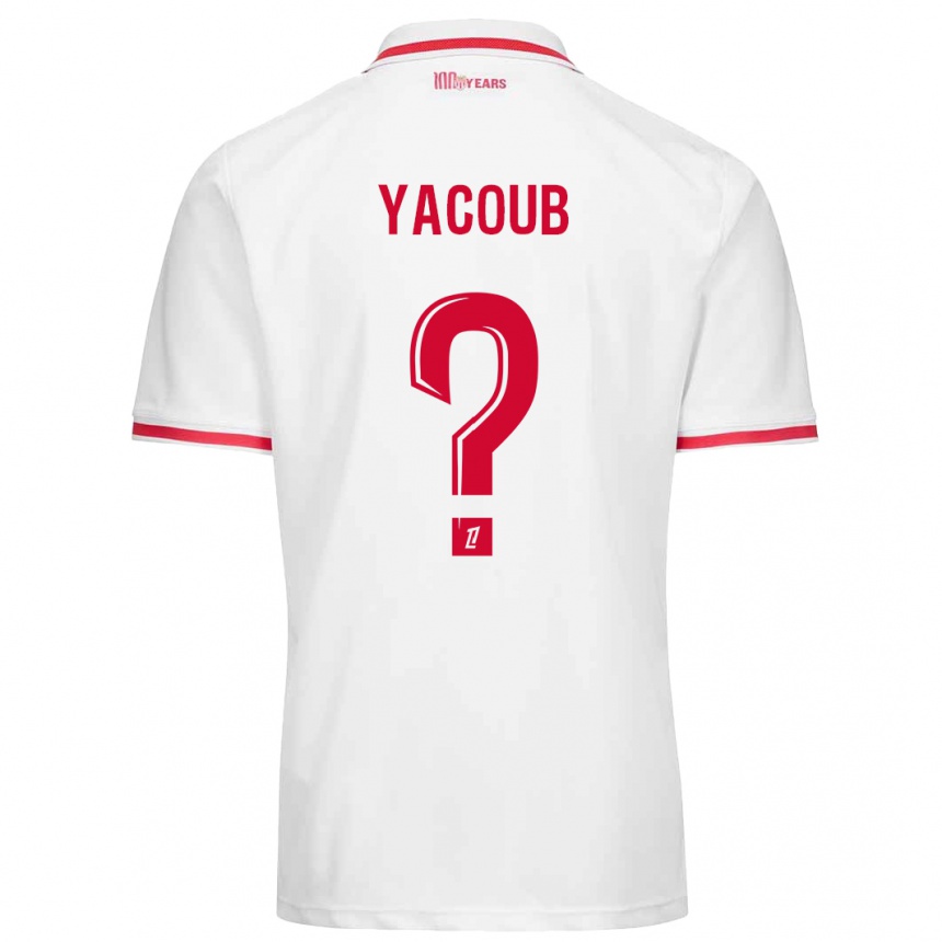 Men Football Béchir Yacoub #0 White Red Home Jersey 2024/25 T-Shirt Za