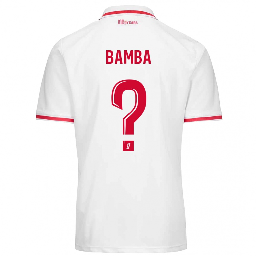 Men Football Aladji Bamba #0 White Red Home Jersey 2024/25 T-Shirt Za