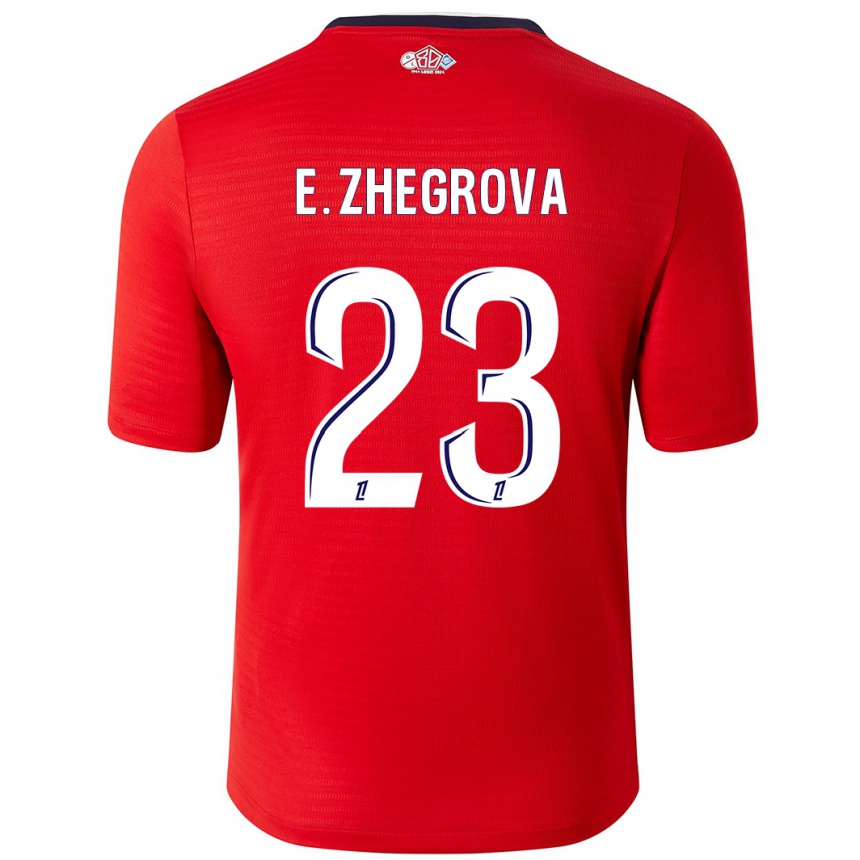 Men Football Edon Zhegrova #23 Red White Home Jersey 2024/25 T-Shirt Za