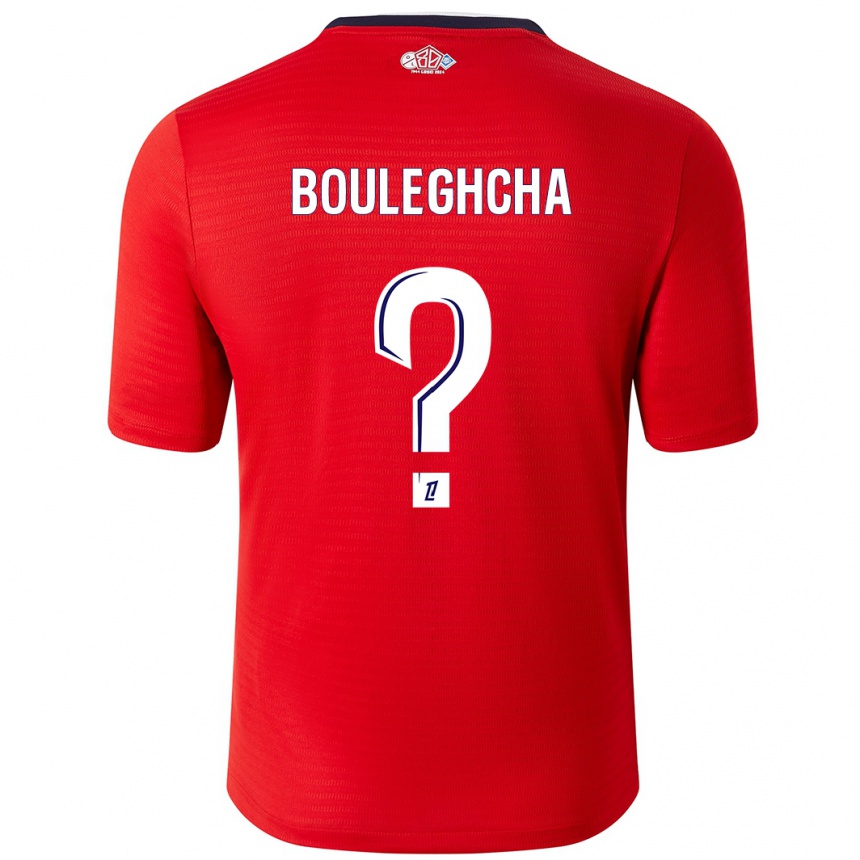 Men Football Ismail Bouleghcha #0 Red White Home Jersey 2024/25 T-Shirt Za