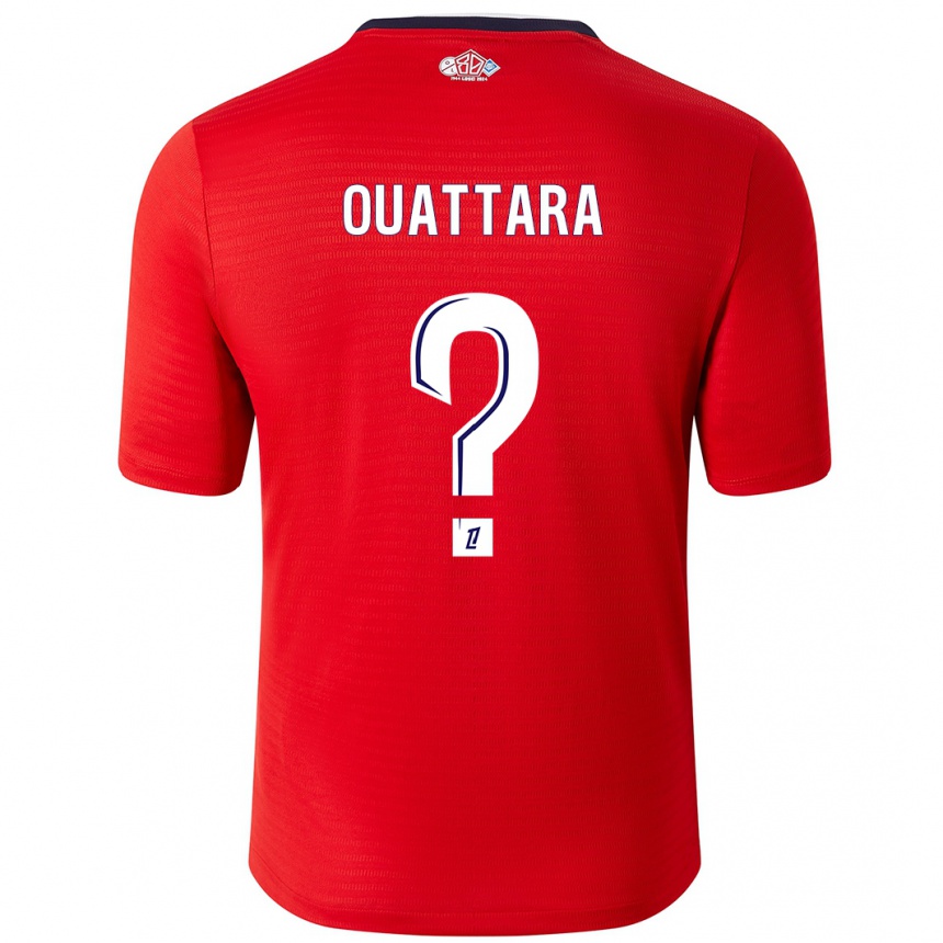 Men Football Fadiga Ouattara #0 Red White Home Jersey 2024/25 T-Shirt Za