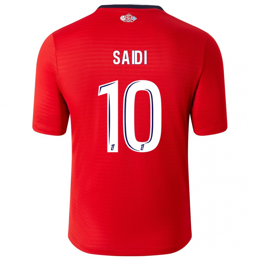 Men Football Rachel Saidi #10 Red White Home Jersey 2024/25 T-Shirt Za