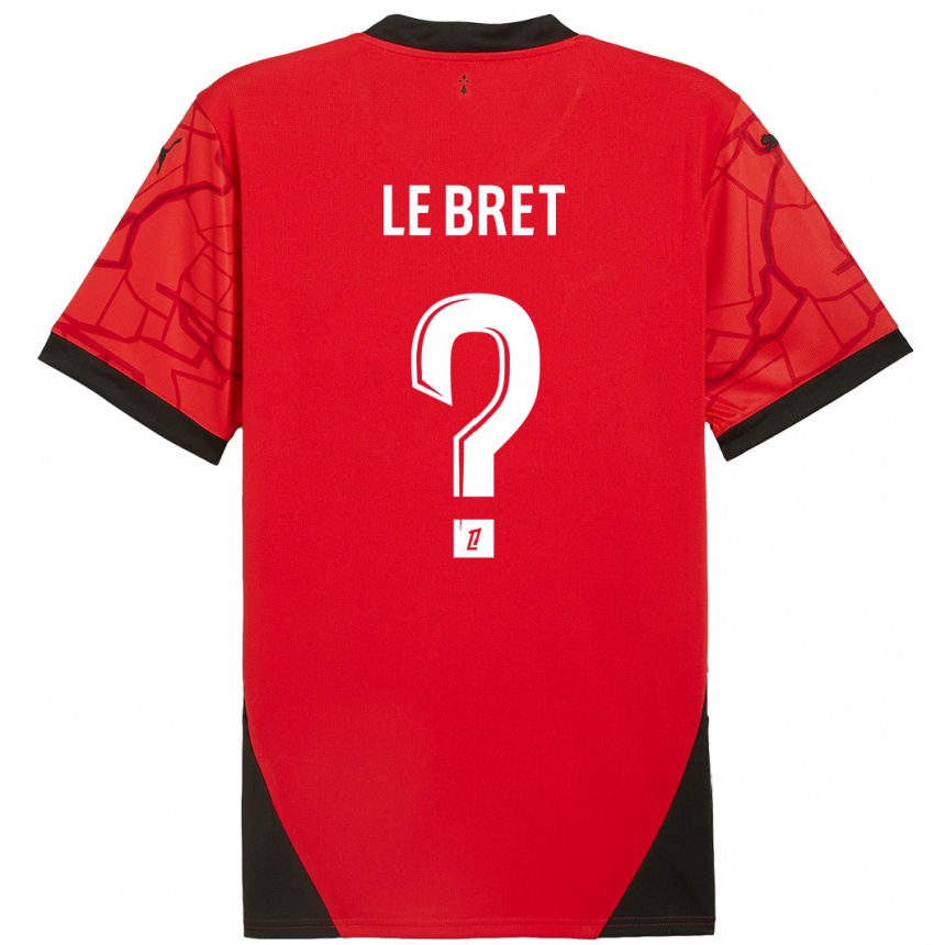 Men Football Noah Le Bret #0 Red Black Home Jersey 2024/25 T-Shirt Za