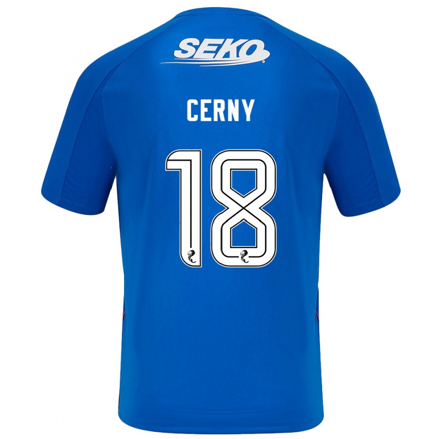 Men Football Vaclav Cerny #18 Dark Blue Home Jersey 2024/25 T-Shirt Za