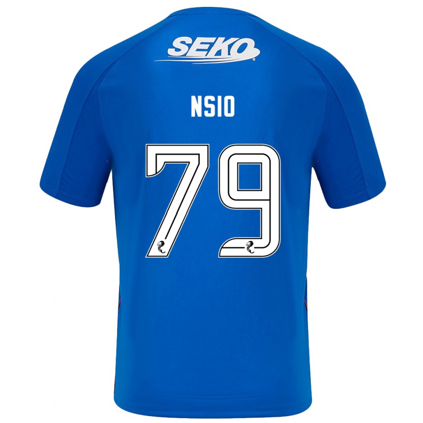 Men Football Paul Nsio #79 Dark Blue Home Jersey 2024/25 T-Shirt Za