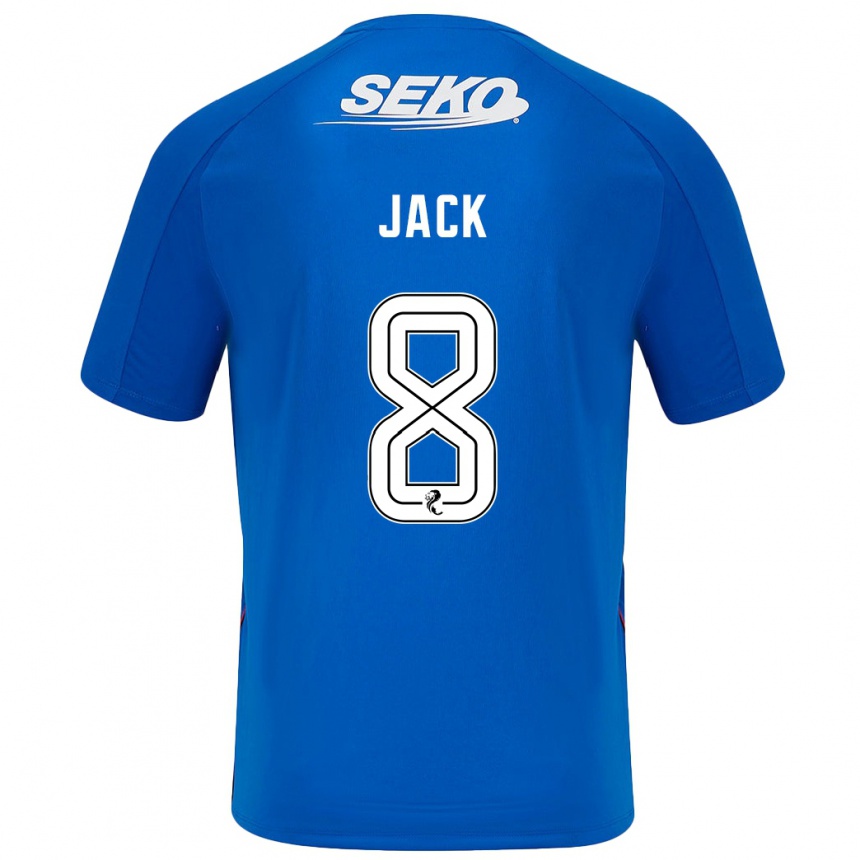 Men Football Ryan Jack #8 Dark Blue Home Jersey 2024/25 T-Shirt Za