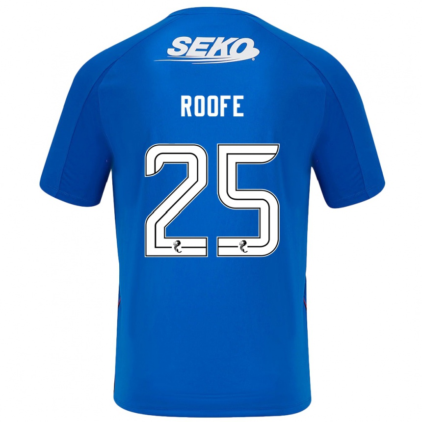 Men Football Kemar Roofe #25 Dark Blue Home Jersey 2024/25 T-Shirt Za